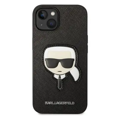 Karl Lagerfeld PU Saffiano Karl Head kryt iPhone 14 Plus černý