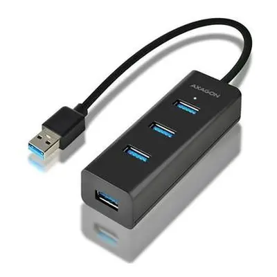 AXAGON hub USB-A / HUE-S2B / USB 3.2 Gen1 / 4x USB-A / MicroUSB / 0,3m, HUE-S2B