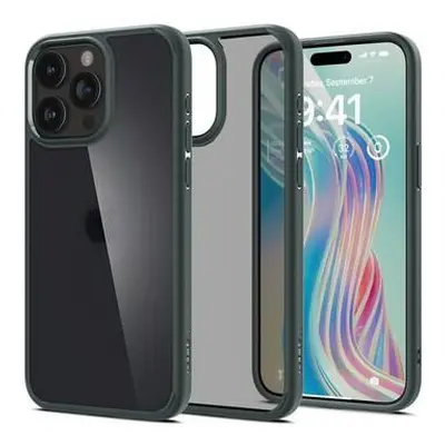 Spigen Ultra Hybrid kryt iPhone 15 Pro Max tmavě zelený