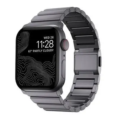 Nomad remienok pre Apple Watch 44/45/49 mm - Aluminium Band/Space Gray Hardware