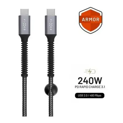 Fixed kabel USB-C/C 2m FIXDA-CC2-GR