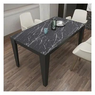 Hanah Home Dining Table Bud - Black, Marble