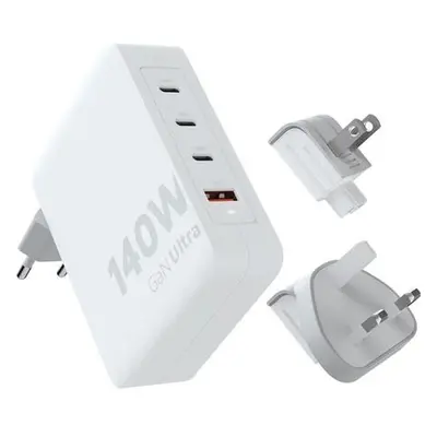 Xtorm 140W GaN Ultra Travel Charger cestovní nabíječka + USB-C PD kabel, bílá