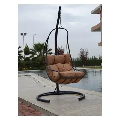 Hanah Home Garden Single Swing Chair Calı - Anthracite, Brown