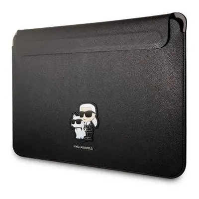 Karl Lagerfeld Saffiano Karl and Choupette NFT Computer Sleeve 13/14" Black 57983114299