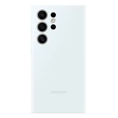 Samsung silikonový zadní kryt pro Samsung Galaxy S24 Ultra bílý