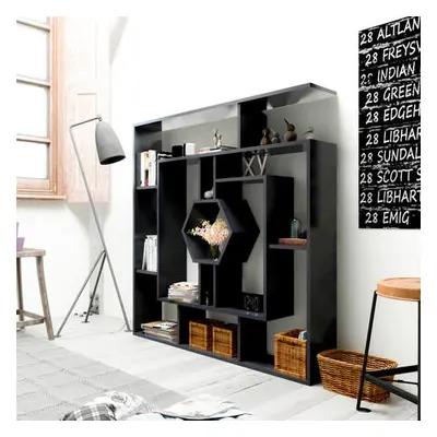 Hanah Home Bookshelf Labrina - Black Black