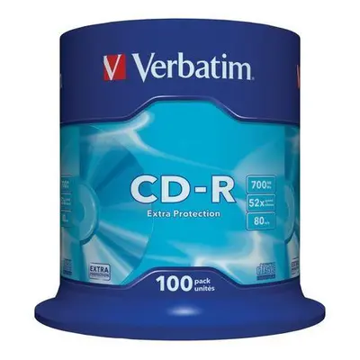 VERBATIM CD-R80 700MB/ 52x/ Extra Protection/ 100pack/ spindle, 43411