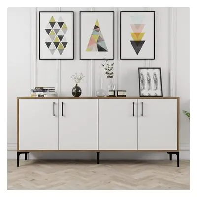 Hanah Home Console Kiev - Walnut, White