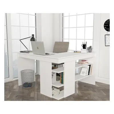 Hanah Home Study Desk Stylo - White White