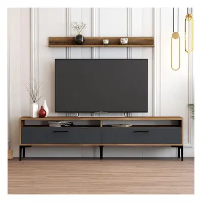 Hanah Home TV Unit Istanbul - Walnut, Anthracite