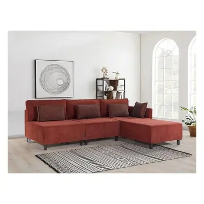 Atelier del Sofa Corner Sofa-Bed Matris Right - Claret Red Claret Red