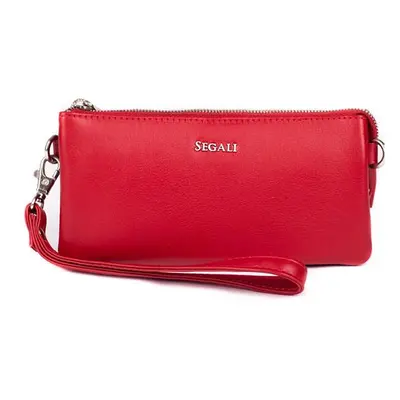 SEGALI Dámská kožená crossbody kabelka 8003 Red