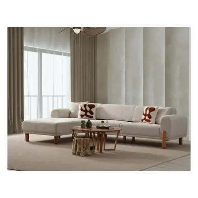 Atelier del Sofa Corner Sofa-Bed Lyke Left - Cream Cream