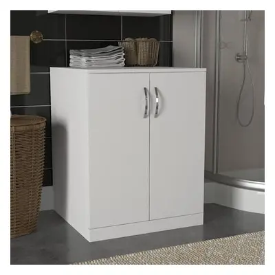 Hanah Home Bathroom Cabinet Benito Alt - White White