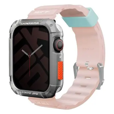 SKINARMA Shokku řemínek Apple Watch 45/44/42 mm světle růžový