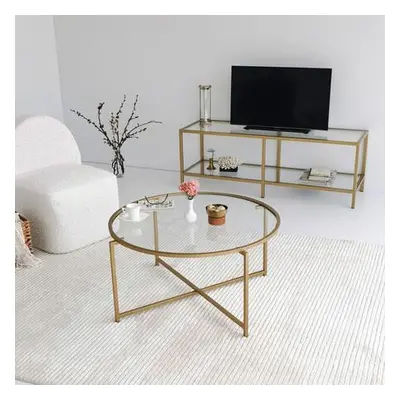 Hanah Home Coffee Table Gold Sun S404 Gold