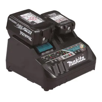 Makita DC18RE nabíječka Li-ion 1xLXT+ 1xCXT 12/18V pro rychlé nabíjení