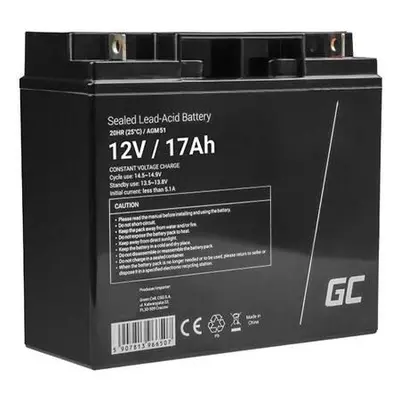 Bezúdržbová baterie AGM VRLA Green Cell AGM51 12V 17Ah (pro sekačky na trávu, skútry, čluny, inv