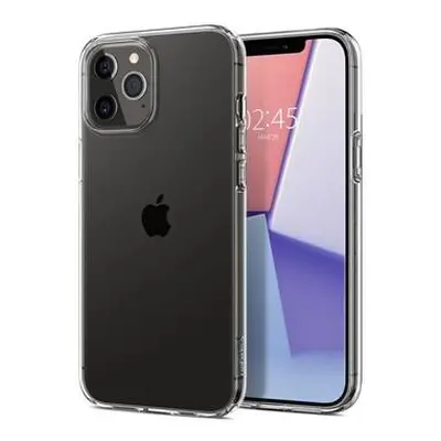 Ochranný kryt Spigen Liquid Crystal pro Apple iPhone 12/iPhone 12 Pro (6,1") transparentní