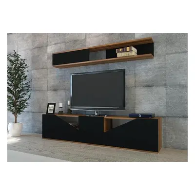 Hanah Home TV Unit Taç - Walnut, Black