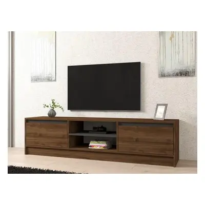 Hanah Home TV Stand Olça - Walnut, Anthracite