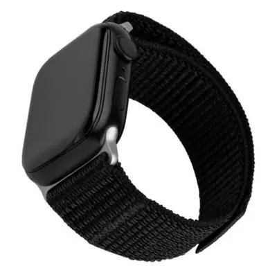 FIXED Nylon Sporty Strap pro Apple Watch Ultra 49 mm, čierny