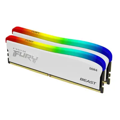 Kingston Fury Beast Special Edition DDR4 32GB 3600MHz CL18, RGB chladič (Kit 2x16GB), bílá, KF43