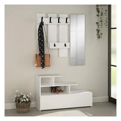 Hanah Home Hall Stand Vesty - White, White White