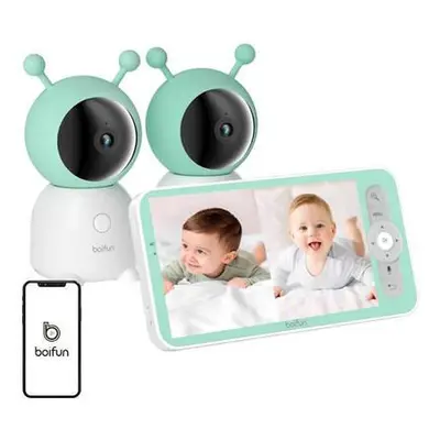 Boifun 6T electronic rotating nanny 2 cameras + monitor,