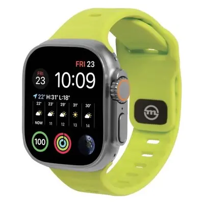 Mobile Origin Strap silikonový řemínek pro Apple Watch 49mm/45mm/44mm/42mm, zelená