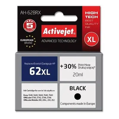 Atrament ActiveJet pre HP 62XL C2P05 AH-62BRX Black 20 ml , AH-62BRX