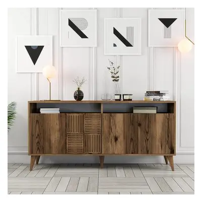 Hanah Home Console Milan 160 - Walnut Walnut