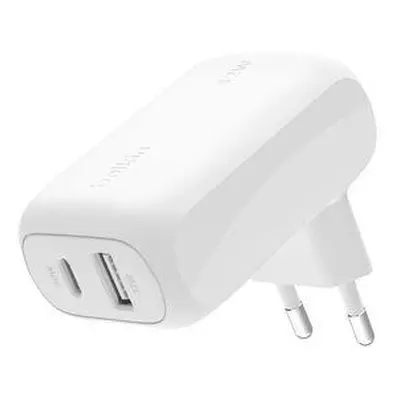 Belkin Duální 42W USB-C Power Delivery PPS nástěnná nabíječka (USB-C 30W + USB-A 12W), bílá