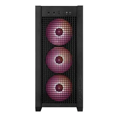 ASUS case TUF GAMING CASE (GT302) TG, Mid Tower, 4x 140mm ARGB Fan, černá, 90DC00I0-B19000