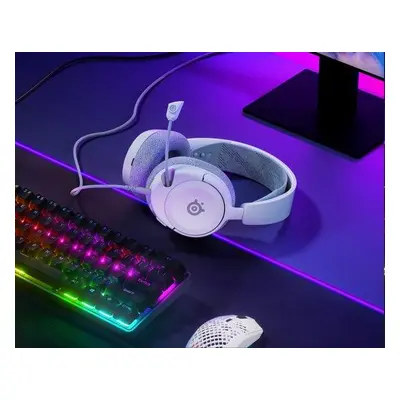 SteelSeries Arctis Nova 1 herní sluchátka bílá