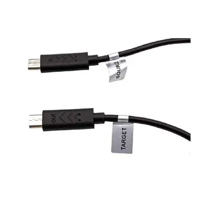 PremiumCord USB 2.0 kabel na propojení dvou chytrých telefonů, microUSB B(M)- microUSB B(M),0,3m