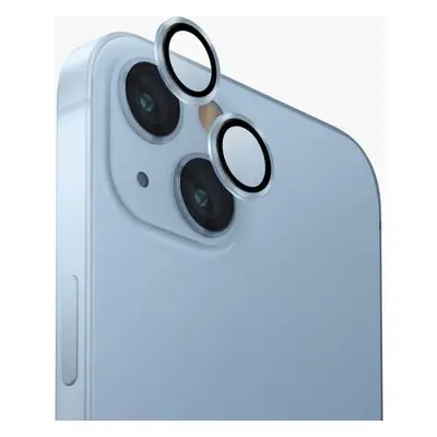 UNIQ OPTIX Aluminium Camera Lens Protector iPhone 15/15 Plus modrá