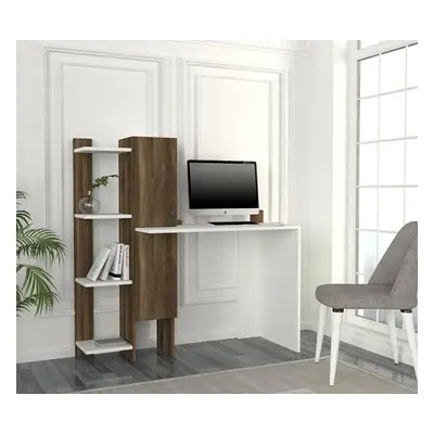 Hanah Home Study Desk Gina - White, Walnut