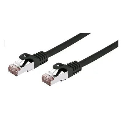 Kabel C-TECH patchcord Cat6, FTP, černý, 0,5m