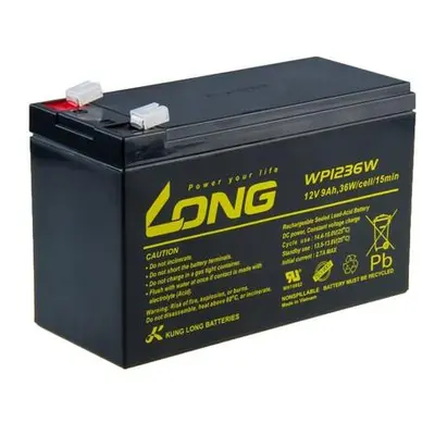 Long 12V 9Ah olověný akumulátor HighRate F2, PBLO-12V009-F2AH