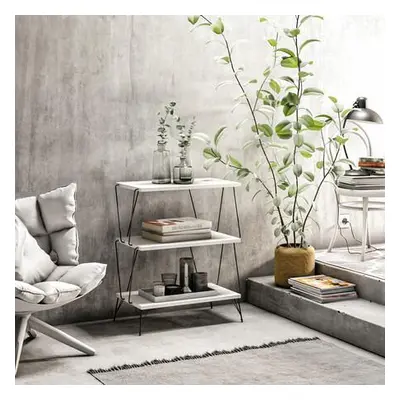 Hanah Home Side Table Lazandos - White White