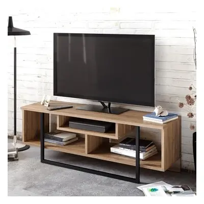 Hanah Home TV Stand Asal (120) - Walnut, Black