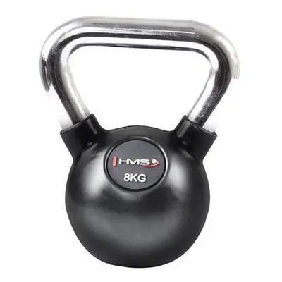 Vinylový kettlebell s chromovaným úchopem HMS KGC 8 kg