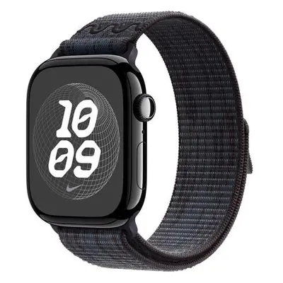 Apple Watch 49/46/45/44mm černo-modrý provlékací sportovní řemínek Nike