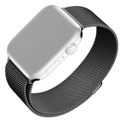 Síťovaný nerezový řemínek FIXED Mesh Strap pro Apple Watch 38/40/41mm, černý