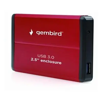 GEMBIRD externí box pro 2,5" disk, USB3.0, red, EE2-U3S-2-R