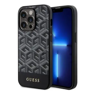 Guess PU G Cube MagSafe kryt iPhone 15 Pro Max černý