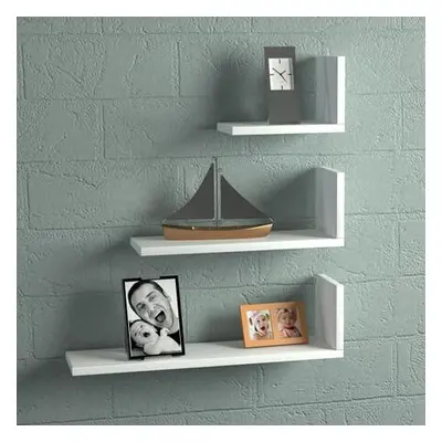 Hanah Home Wall Shelf Atlas - White White