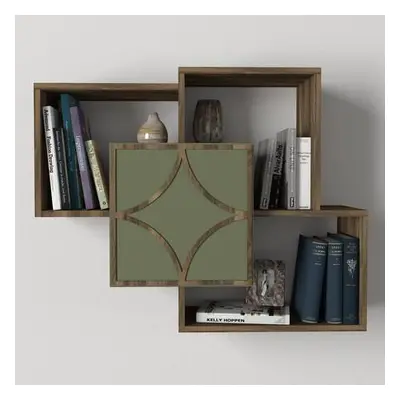 Hanah Home Wall Shelf Arco - Walnut, Garden